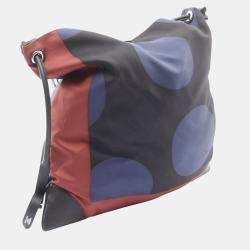 مملوكة مسبقًا Hermes Silky City Brides de Gala MM Silk and Swift Calfskin Leather Shoulder Bag