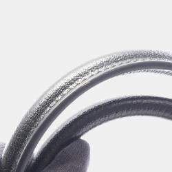 Pre Owned حقيبة هيرمس بيركين فيرسو 30 جلد الشيفر أسود لون إيتوب رمادي مقبض علوي