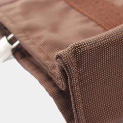 مملوكة مسبقًا Hermes Herline PM Brown Nylon Canvas Tote Bag