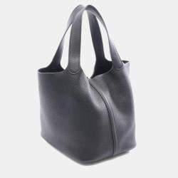 مملوكة مسبقًا حقيبة هيرميس بيكوتين لوك ٢٢ سوداء توريليون كليمينس جلد