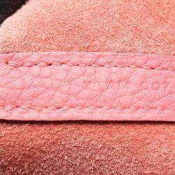 مملوكة مسبقًا حقيبة توت هيرمس بيكوتين لوك بي إم جلد توريلون كليمنس وردي روز آزالي