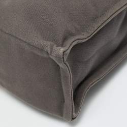 مملوكة مسبقًا Hermes Fourre Tout Grey/Orange Canvas Tote