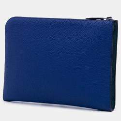 مملوكة مسبقًا حقيبة كلتش هيرمس طريق لا نهاية له أزرق توغو سويفت