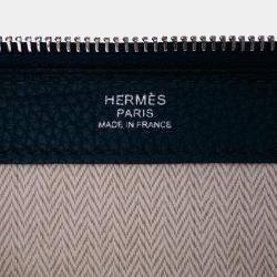 مملوكة مسبقًا حقيبة كلتش هيرمس طريق لا نهاية له أزرق توغو سويفت