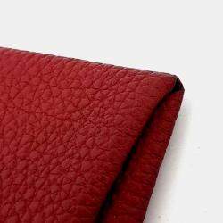 مملوكة مسبقًا محفظة عملات هيرمس باستيات جلد أحمر