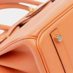 Pre Owned Hermes Orange Epsom Birkin Retourne 30
