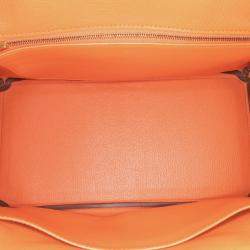 Pre Owned Hermes Orange Epsom Birkin Retourne 30