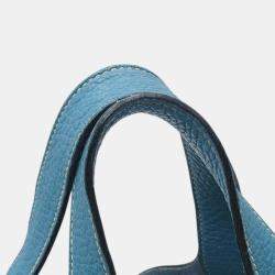 Pre Owned حقيبة هيرمس بيكوتين 18 جلد كليمنس أزرق