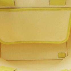 Pre Owned Hermes Yellow Toile Sac Steeple 25