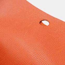 Pre Owned Hermes Potiron Vache Liege and Toile Sac Colorado MM