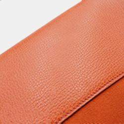 Pre Owned Hermes Potiron Vache Liege and Toile Sac Colorado MM