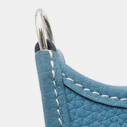 مملوكة مسبقًا حقيبة هيرمس إيفلين تيفي صغيرة بلون أزرق كليمونس