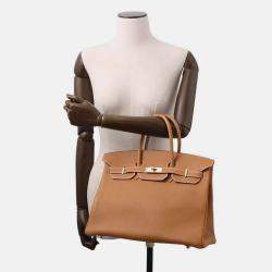 مملوكة مسبقًا حقيبة هيرمس بيركين جلد توغو ذهبي حجم 35