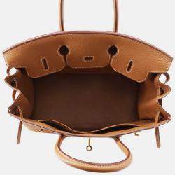 مملوكة مسبقًا حقيبة هيرمس بيركين جلد توغو ذهبي حجم 35