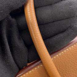 مملوكة مسبقًا حقيبة هيرمس بيركين جلد توغو ذهبي حجم 35