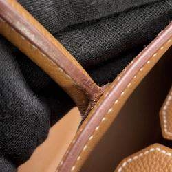 مملوكة مسبقًا حقيبة هيرمس بيركين جلد توغو ذهبي حجم 35