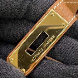 مملوكة مسبقًا حقيبة هيرمس بيركين جلد توغو ذهبي حجم 35