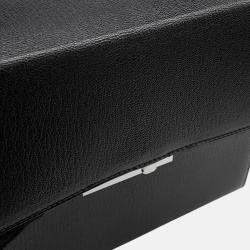 Pre Owned حقيبة هيرمس سيناتيك 2 واي شيفر ميزور جلد الماعز أسود