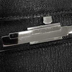 Pre Owned حقيبة هيرمس سيناتيك 2 واي شيفر ميزور جلد الماعز أسود