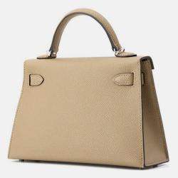 مملوكة مسبقًا Hermes Mini Kelly 2 Poussiere Epsom