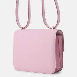 Pre Owned Hermes Constance 3 Miroir Mauve Sylvestre Epsom Size Mini