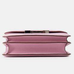Pre Owned Hermes Constance 3 Miroir Mauve Sylvestre Epsom Size Mini