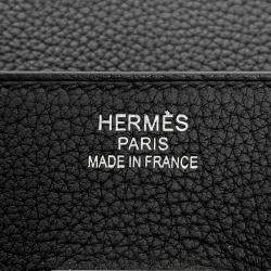 مملوكة مسبقًا Hermes Haut A Courroies Size 50 Black Togo Leather Bag
