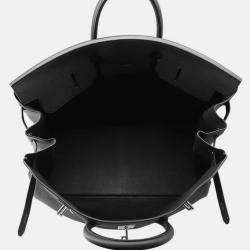 مملوكة مسبقًا Hermes Haut A Courroies Size 50 Black Togo Leather Bag