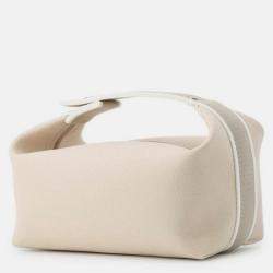 Pre Owned Hermes Bride-A-Brac PM Beige Canvas Bag