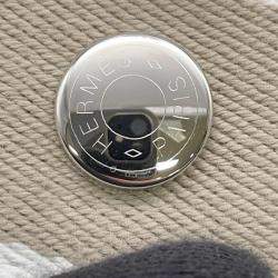 Pre Owned Hermes Bride-A-Brac PM Beige Canvas Bag