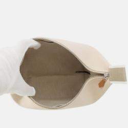 Pre Owned Hermes Bride-A-Brac PM Beige Canvas Bag