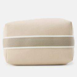 Pre Owned Hermes Bride-A-Brac PM Beige Canvas Bag