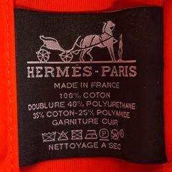 Pre Owned حقيبة هيرمس بوليد قماش طبيعي جلد حجم صغير