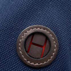 مملوكة مسبقًا Hermes Dog Treat Pouch Navy Coating Canvas