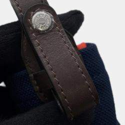 مملوكة مسبقًا Hermes Dog Treat Pouch Navy Coating Canvas