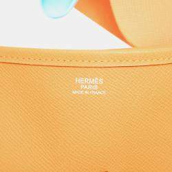Pre Owned Hermes Orange Epsom Evelyne II TGM