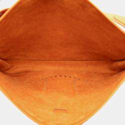 Pre Owned Hermes Orange Epsom Evelyne II TGM