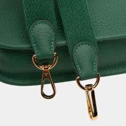 Pre Owned حقيبة هيرمس إيفلين تي بي إم أخضر جلد كليمونس
