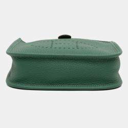 Pre Owned حقيبة هيرمس إيفلين تي بي إم أخضر جلد كليمونس