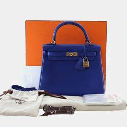 مملوكة مسبقًا حقيبة هيرمس كيلي ريتورن 25 بلو توغو