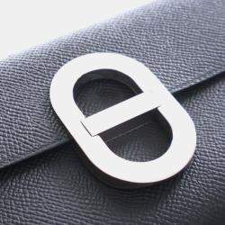 مملوكة مسبقًا Hermes Black Epsom Maillon To Go Wallet