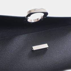 مملوكة مسبقًا Hermes Black Epsom Maillon To Go Wallet