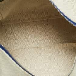 Pre Owned Hermès Cabriole Gris Perle Canvas Bride-a-Brac GM Case