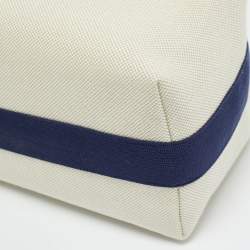 Pre Owned Hermès Cabriole Gris Perle Canvas Bride-a-Brac GM Case