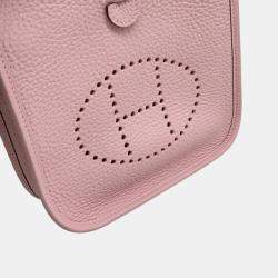 مملوكة مسبقًا Hermes Pink Taurillon Clemence Evelyne TPM