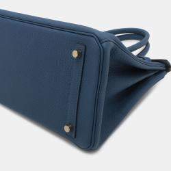 مملوكة مسبقًا حقيبة هيرمس بيركن روتورن التوغو الأزرق حجم 30