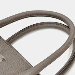 Pre Owned Hermes Birkin 30 Togo Etain Handbag Gray