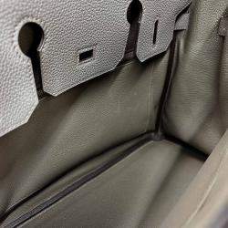 Pre Owned Hermes Birkin 30 Togo Etain Handbag Gray