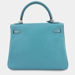 مملوكة مسبقًا Hermes Kelly 25 Gulliver Blue Jean Shoulder Bag