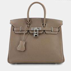 مملوكة مسبقًا Hermes Birkin 25 Epson Etoupe Handbag